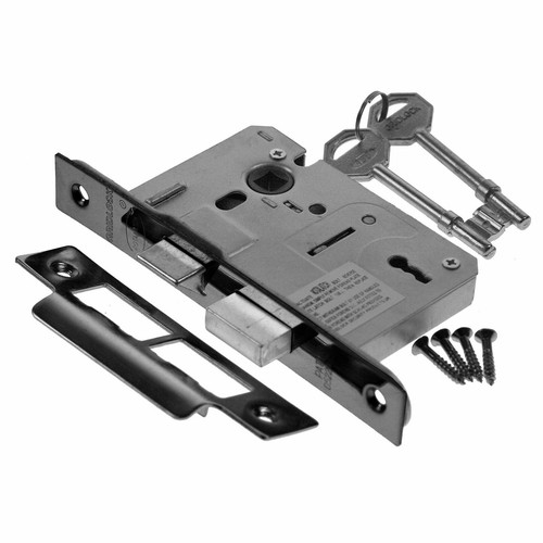 3 Lever Standard Sashlock Nickel or Brass Finish 64mm and 76mm - 第 5/7 張圖片