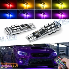 RGB T10 168 LED Light Bulbs For 2015-20 Subaru WRX STI Boomerang Parking C Light