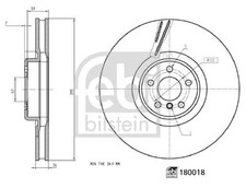 FEBI BILSTEIN 180018 Disque de frein pour BMW
