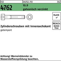Zylinderschraube ISO 4762 Innen-6Kt M5X120 10.9 Galv.Verz. 100St.