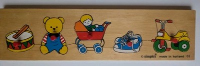 Vintage 5 Piece Simplex Toys Puzzle