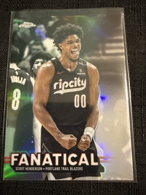 SeaKeen SurfJava ポストカード 2025-26 Topps Chrome FANATICAL Scoot Henderson SSP! Case Hit