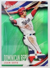 Juan Soto 2021 Topps Chrome #B-7 Beisbol Green Refractor /99