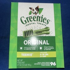 GREENIES Original TEENIE Natural Dental Dog Treats 130 Treats EXP 09/26 NEW
