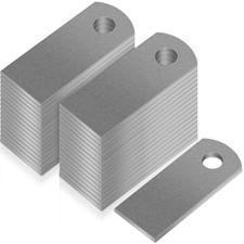 30 Pcs Steel Weld on Tab Universal Shock Mount Flat Tab Brackets Steel Gusset...