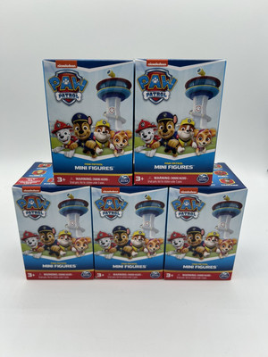 PAW Patrol 10th Anniversary Mini Figure - 5 Mystery Blind Boxes - New & Sealed