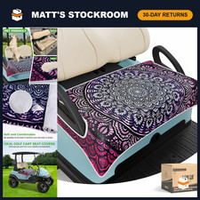 Universal Golf Cart Seat Covers Blankets, Breathable Cushions, Non-Slip Backin