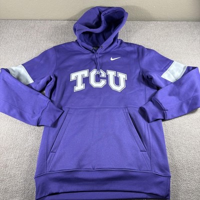 TCU Horned Frogs Pullover Hoodie Mens Small Purple College