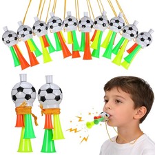 10Pcs Vuvuzela Stadium Horn: Mini Air Horn Plastic 13.5x3x3cm, Assorted Color