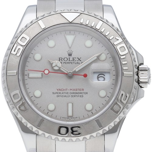 ROLEX Yachtmaster Men's Watch Rolesium 16622(D) PT/Stainless Steel mensWatch...