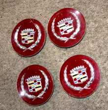 1988-1991 Cadillac Eldorado Seville Center Caps Wheel Centers Hub Caps Used X4