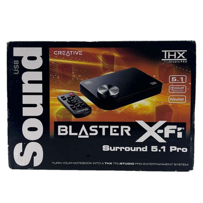 Creative Sound Blaster X-Fi Surround 5.1 Pro USB External Sound Card SB1095