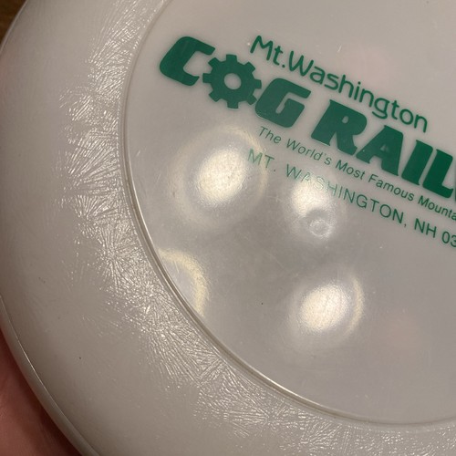 Vintage Colt & Dumont Discus Mt Washington Cog Railway NH Railroad Train Frisbee - Picture 8 of 21