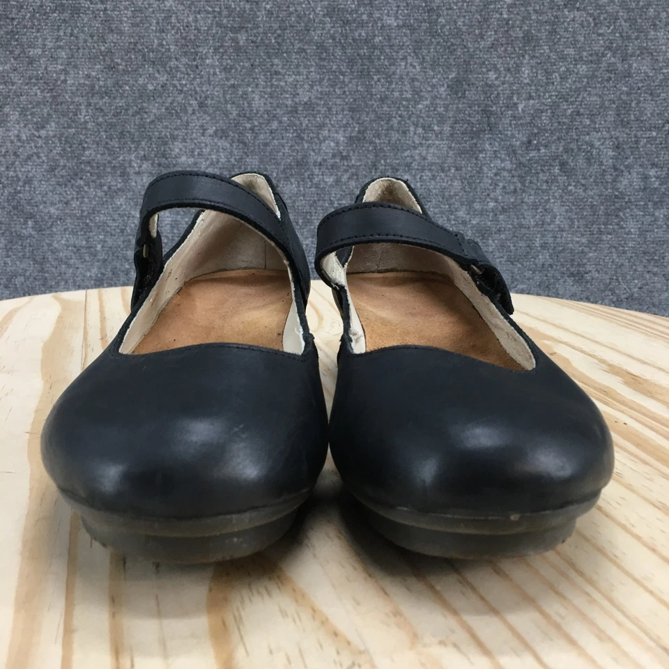 Zapatos para mujer El Naturalista 38 Mary Jane cuero negro cuña informales punta redonda Foto 4 de 4