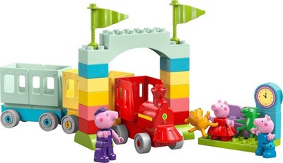 LEGO DUPLO Peppa Pig Train Ride with Grandpa Pig Building Toy W/ 3 Figures 10466