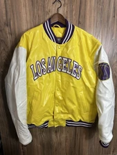 Vintage 212 NYC Varsity PVC Jacket Los Angeles #34 Shaquille O'Neal Lakers L