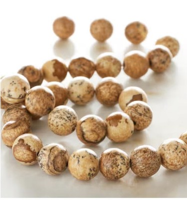 Natural Picture Jasper Round Beads, 8mm by Bead Landing