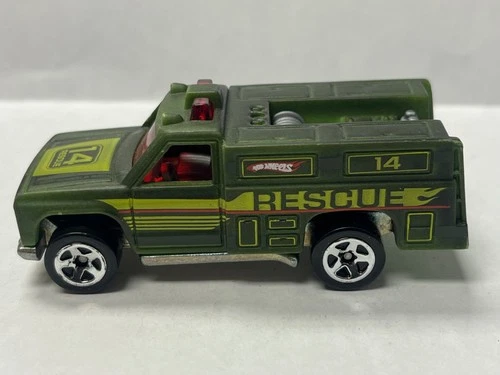 Hot Wheels Vintage Rescue Ranger Green  Truck L19