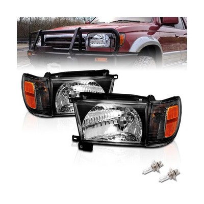 AmeriLite Replacement Halogen Headlights With Corner Lamp + Bracket For 1996-...