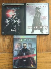 BLADE TRILOGY DVD Lot: Blade / Blade II / Blade Trinity Wesley Snipes 1 2 3