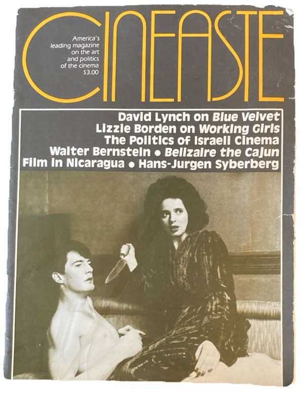Cineaste Vol 15 No 4 Fall 1986 David Lynch, Lizzie Borden, Cinema, Art, Politics