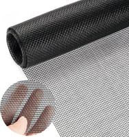 Fliegengitter Meterware 120X250Cm Fiberglas Insektenschutz Netz Gaze Schwarz
