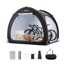 Fahrradzelt Fahrradgarage 4-5 Bikes,  UV-Schutz grau schwarz 170x152x213cm