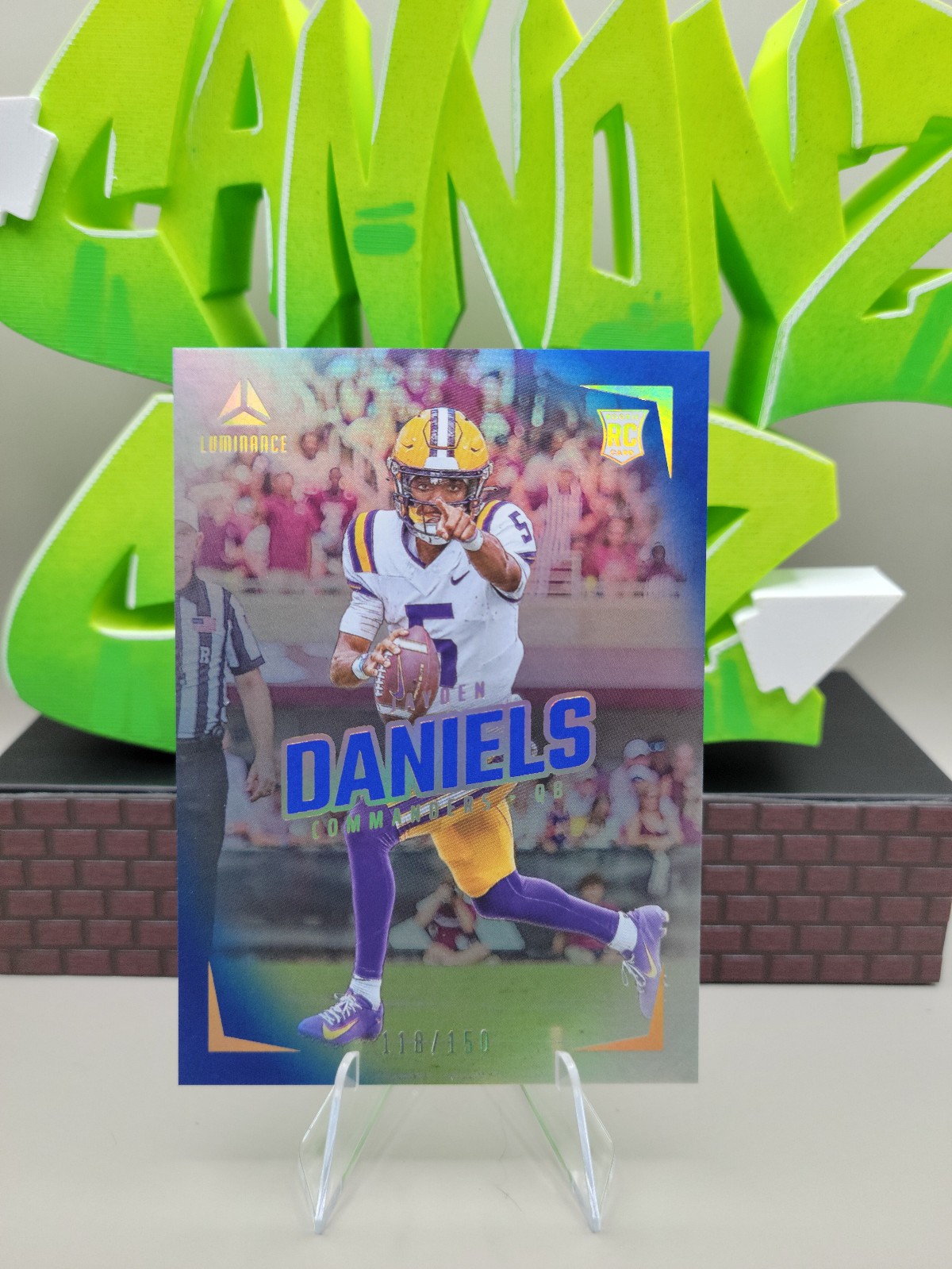 2024 Panini Luminance - Rookies Jayden Daniels #102 Blue /150 (RC)