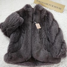 Amethyst Deyd Fox Fur Coat EMBA - Genuine Vintage Fur From Japan