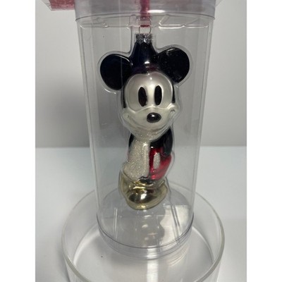 Mickey Mouse 5'' hand blown Christmas ornament 2008-NIB