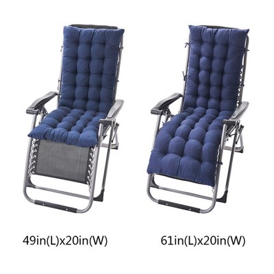 Zero Gravity Recliner Chair Cushion Pad Tufted Chaise Lounge Seat Cushion w/ Tie