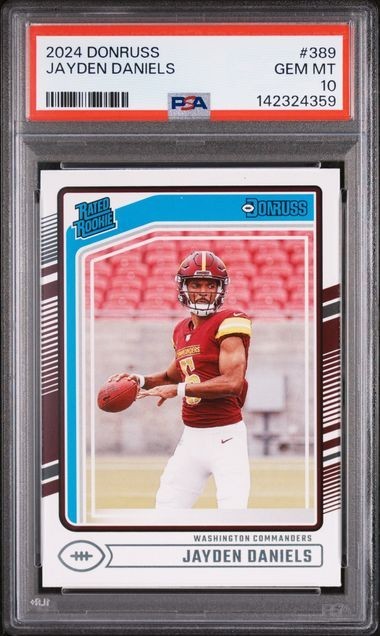 2024 Donruss #389 Jayden Daniels : Rookie Card : PSA 10