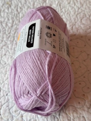 Loops & Threads Creme Cotton Yarn Pale Orchid BS29 324 Yds Cotton Blend