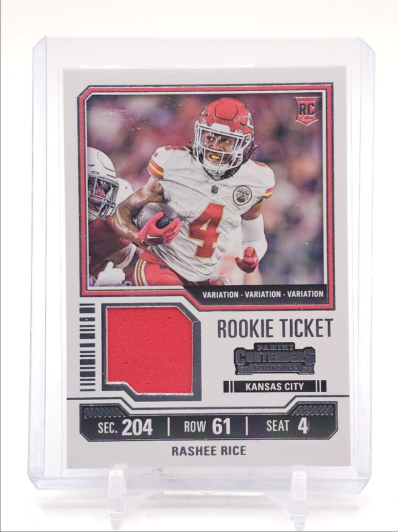 Rashee Rice Panini Contenders Rookie Ticket Swatches #TS28V Variation