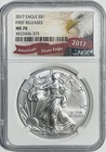 2017 American Silver Eagle $1 NGC MS70 First Releases