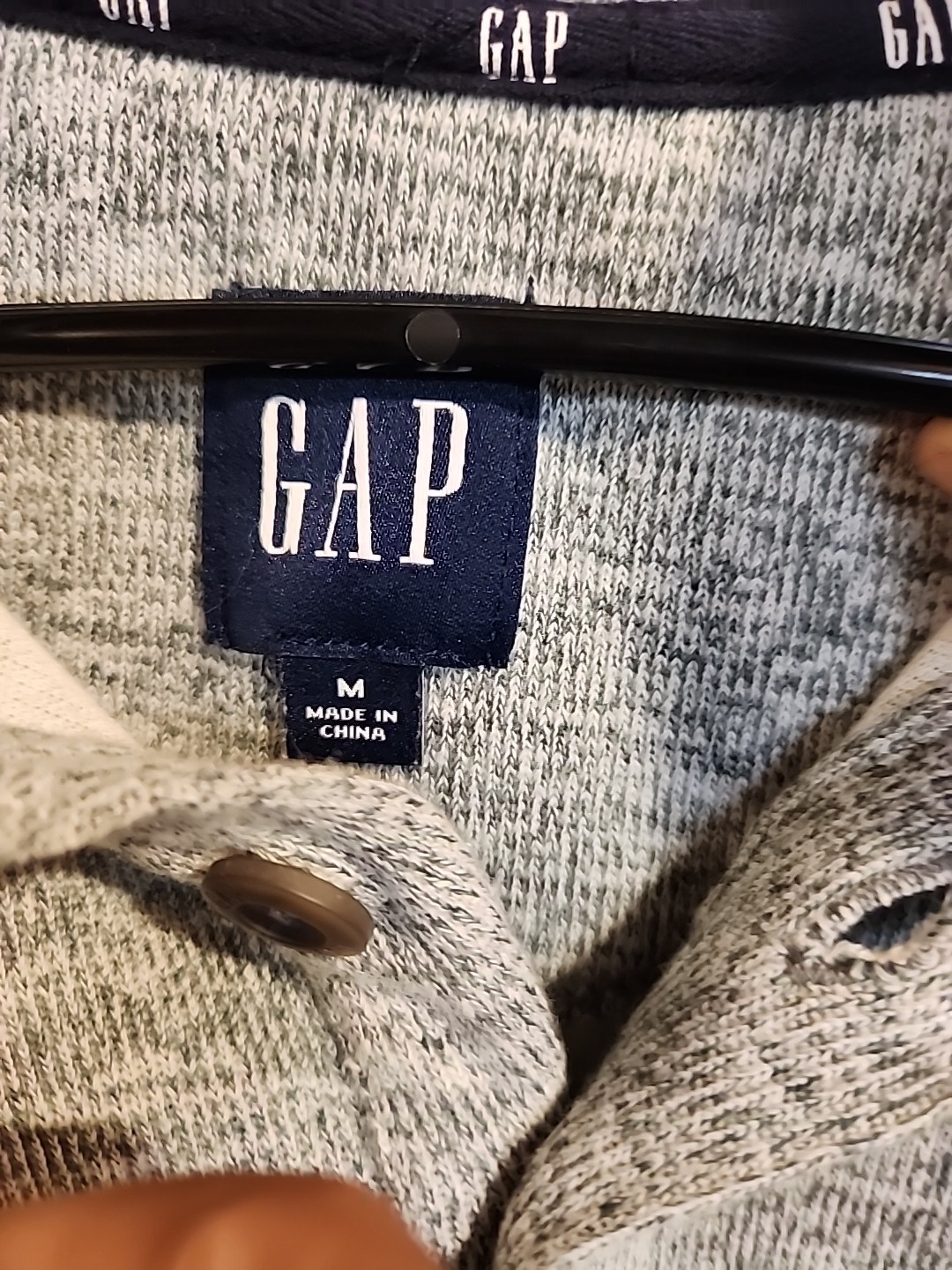 Gap Heather Gray Pullover Size Medium - image 2