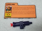 Vintage GI Joe Lot 1991 ARAH~ Sludge Viper File Card W/ Squirt Accessory Lot