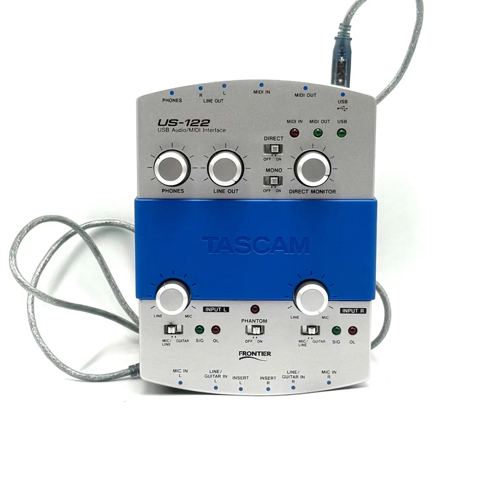 Tascam Frontier US-122 2-channel USB Audio MIDI Interface - Image 2 of 4