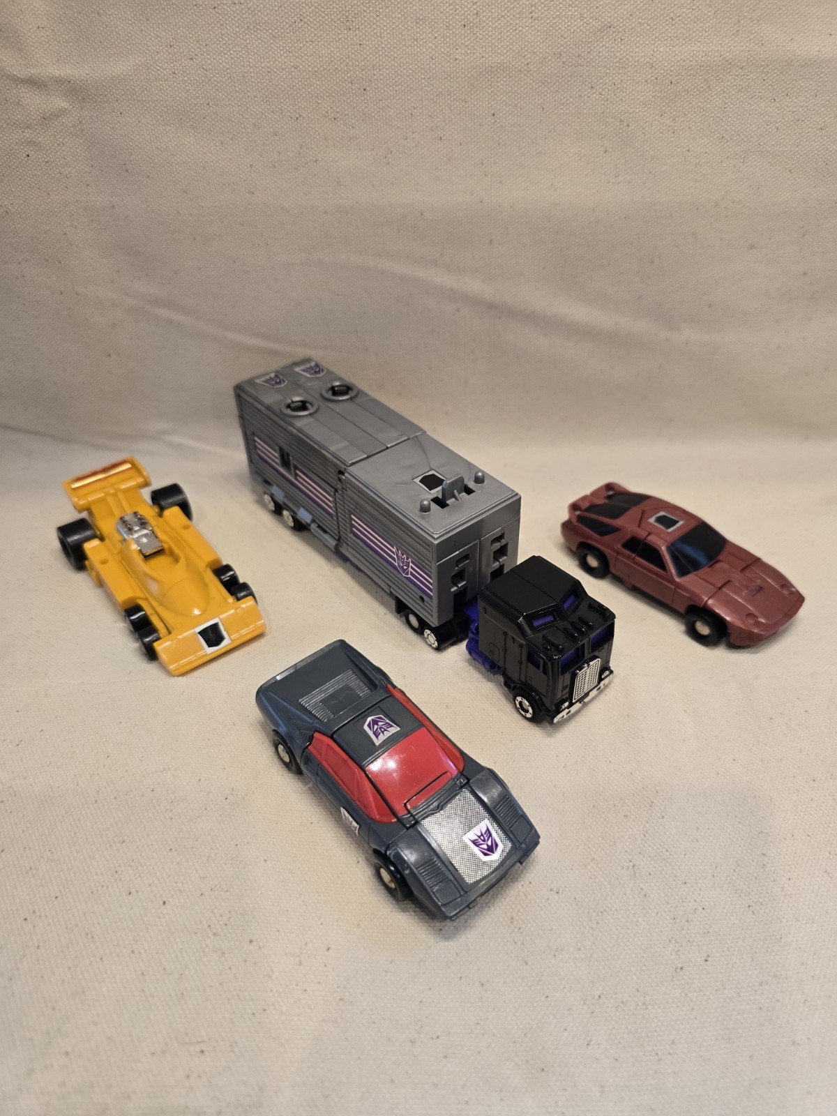 Transformers G1 Stunticons Original Takara Menasor Combiner Cars x4 Hasbro 1984 