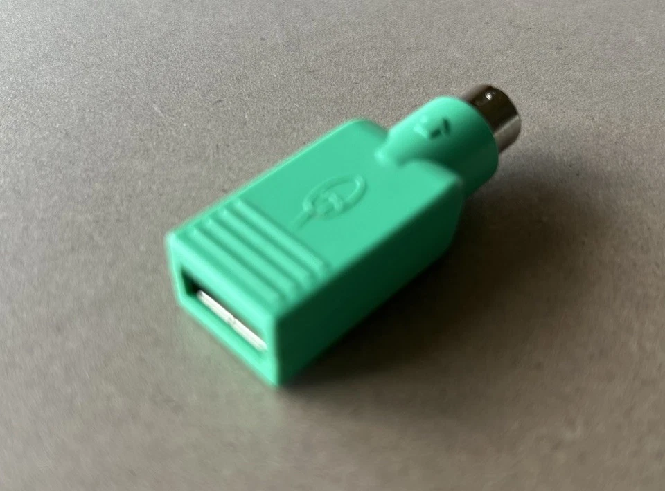 PS/2 PS2 Male to USB Female Adapter Converter Connector For PC Mouse - Image 2 of 3