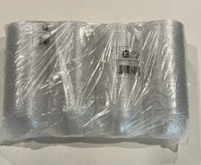 200 Clear PET Dome Lids w/ Straw Slot Fits 12oz 16oz Cups Disposable