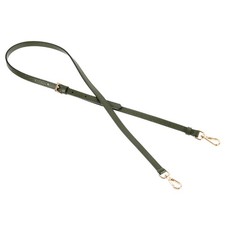Leather Adjustable Replacement Bag Straps, Forest Green, Gold Buckle