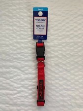 Top Paw Nylon Collar Sall 10"-16" Red