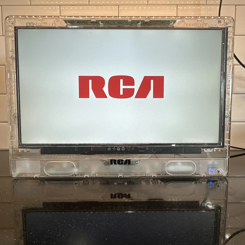 RCA J15SE820 15" Clear Television See Through Prison TV &Remote Read Description - Image 2 of 4