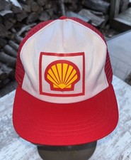 Vintage Shell Gasoline Mesh Trucker SnapBack Gas Station Logo Never Worn