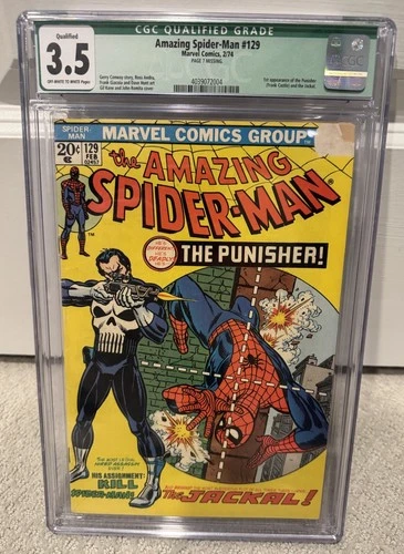 Amazing Spider-Man #129 CGC 3.5 1974 First Punisher Appearance - Great Book!!
