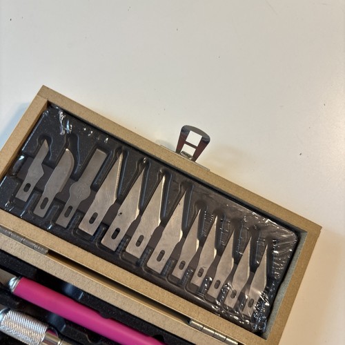 Vintage X-Acto Knife Small Workshop Tool Set in Wood Box - Picture 3 of 9