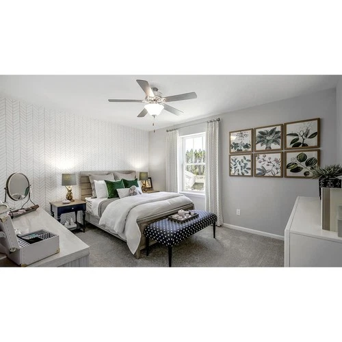 Maxim Lighting 89905SNWP Basic-Max Indoor Ceiling Fan Satin Nickel/Walnut/Pecan - Picture 9 of 10