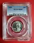1959 PCGS MS65 Washington Quarter 90% Silver **Free Shipping **
