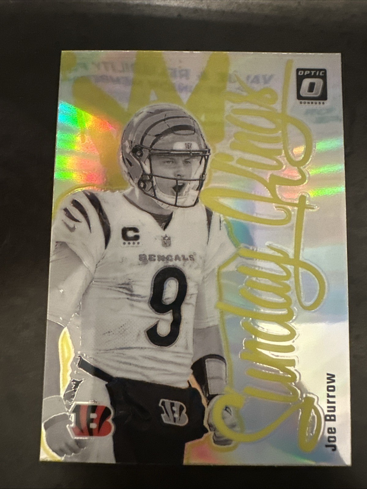 JOE BURROW 2024 DONRUSS OPTIC SUNDAY KINGS PRIZM SSP BENGALS Q4856